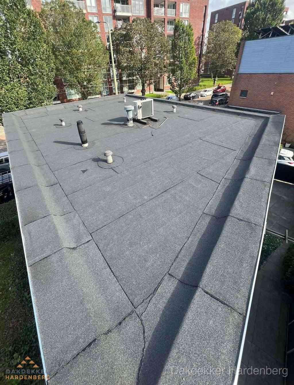 Bitumen Plat Dak Afgewerkt Hardenberg