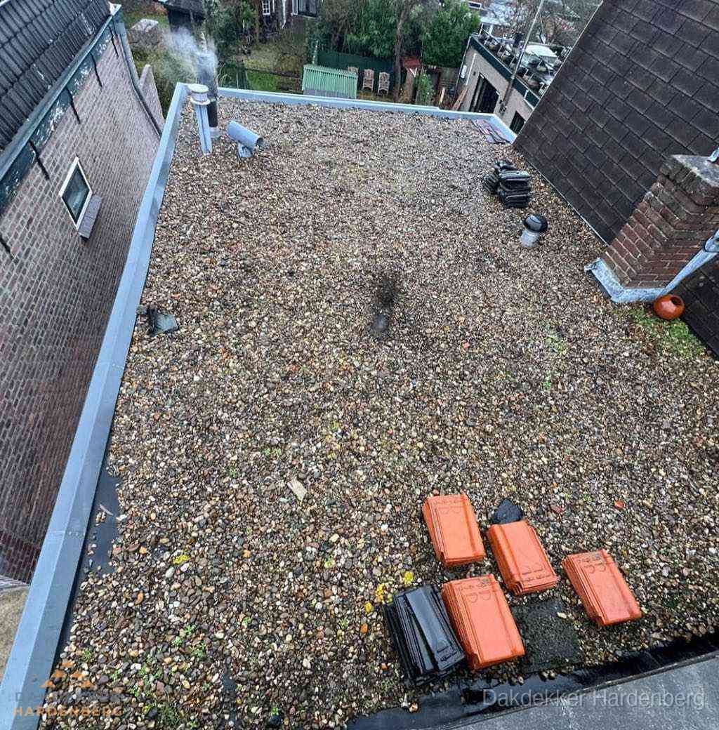 Plat Dak Grindballast Dakdoorvoeren Hardenberg